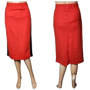 Zara stretch midi pencil skirt